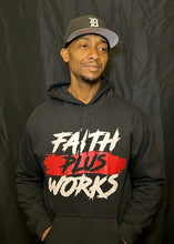 Load image into Gallery viewer, Faith PLUS Works Hoodie (Red Edition)